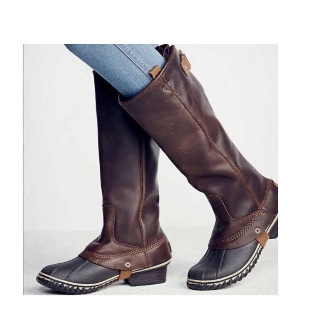 Sorel Slimpack Equestrian Tall Riding Boots Women's Size 6.5 Leather NL2007-260
